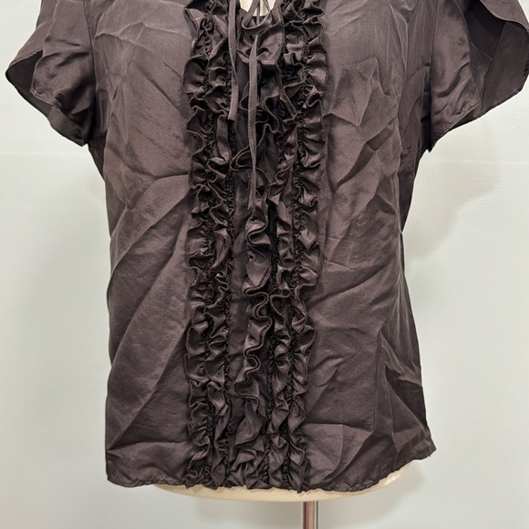 Lafayette 148 New York silk blouse women’s sz 8 - Picture 3 of 12